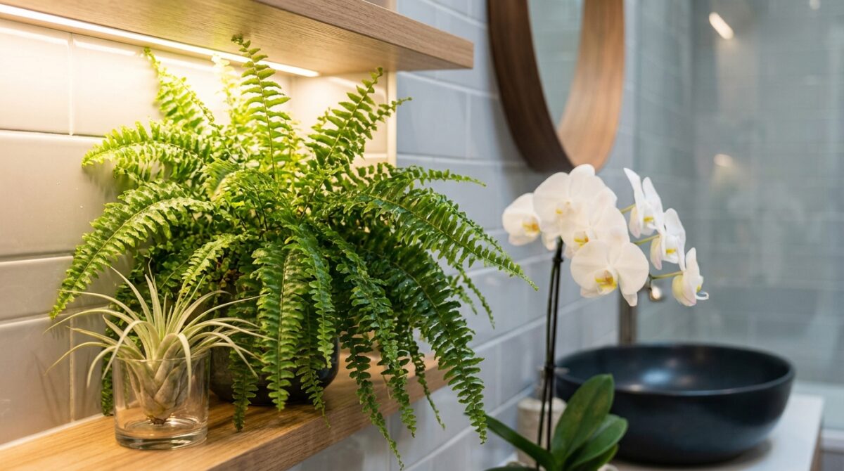 scopri 3 piante ideali per il bagno cieco che assorbono umidità e contrastano la muffa, migliorando l'aria e l'ambiente domestico.