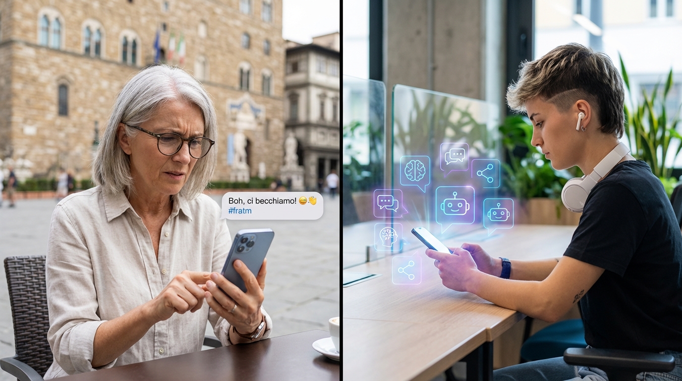 scopri come il linguaggio della gen z e l'intelligenza artificiale creano incomprensioni tra le generazioni, soprattutto per chi ha più di 55 anni.