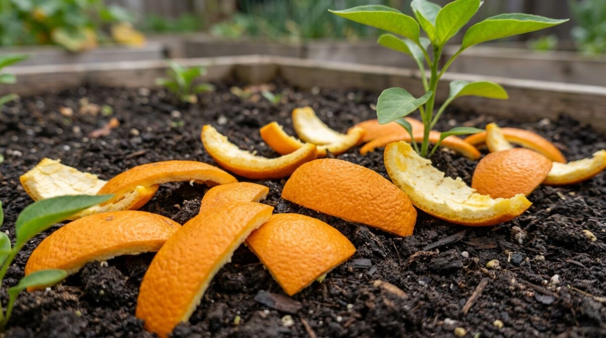 scopri i benefici di mettere bucce d'arancia nel giardino: un metodo semplice e naturale per migliorare la salute delle piante e tenere lontani gli insetti fastidiosi.