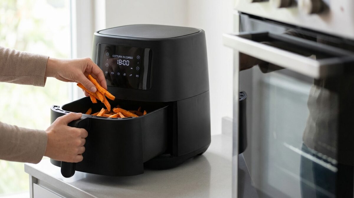 scopri se una friggitrice ad aria o un forno è più efficiente nel ridurre il consumo quotidiano di elettricità e alleggerire davvero la bolletta energetica.