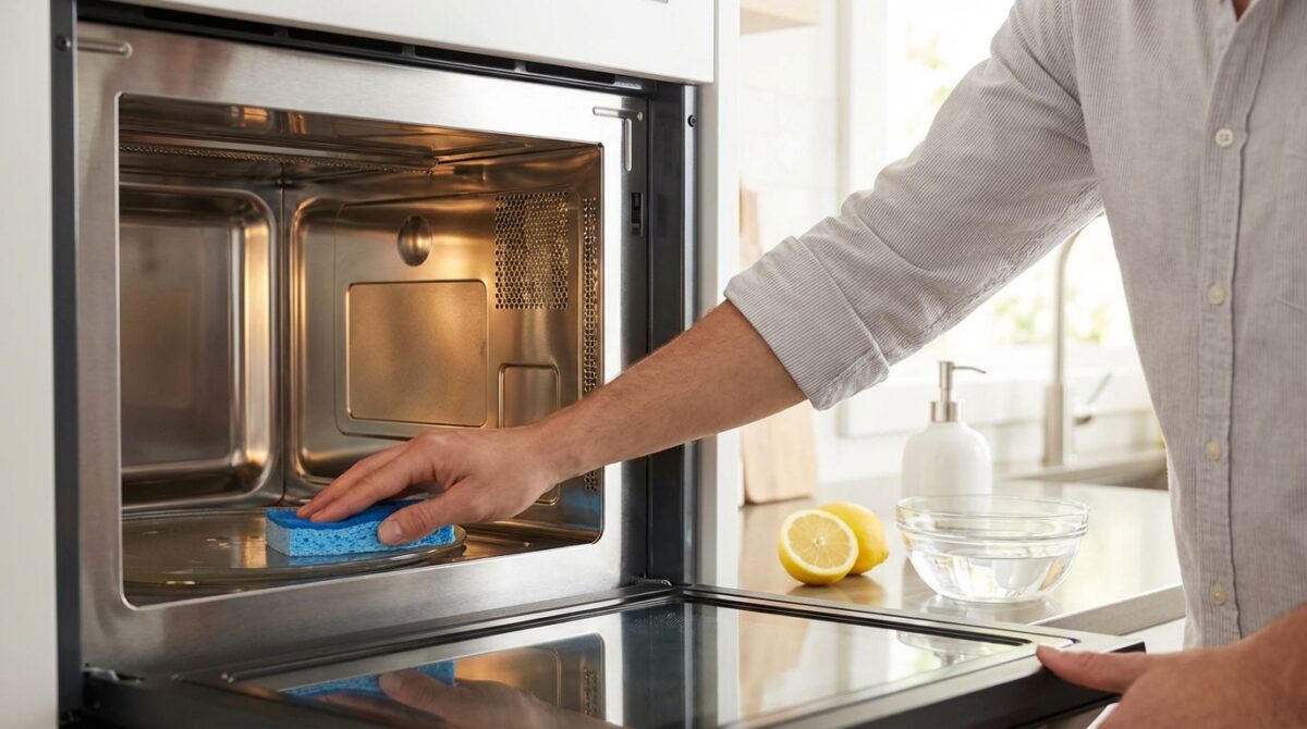 scopri il trucco semplice e veloce per pulire il microonde in soli 5 minuti, eliminando completamente il grasso senza fatica.