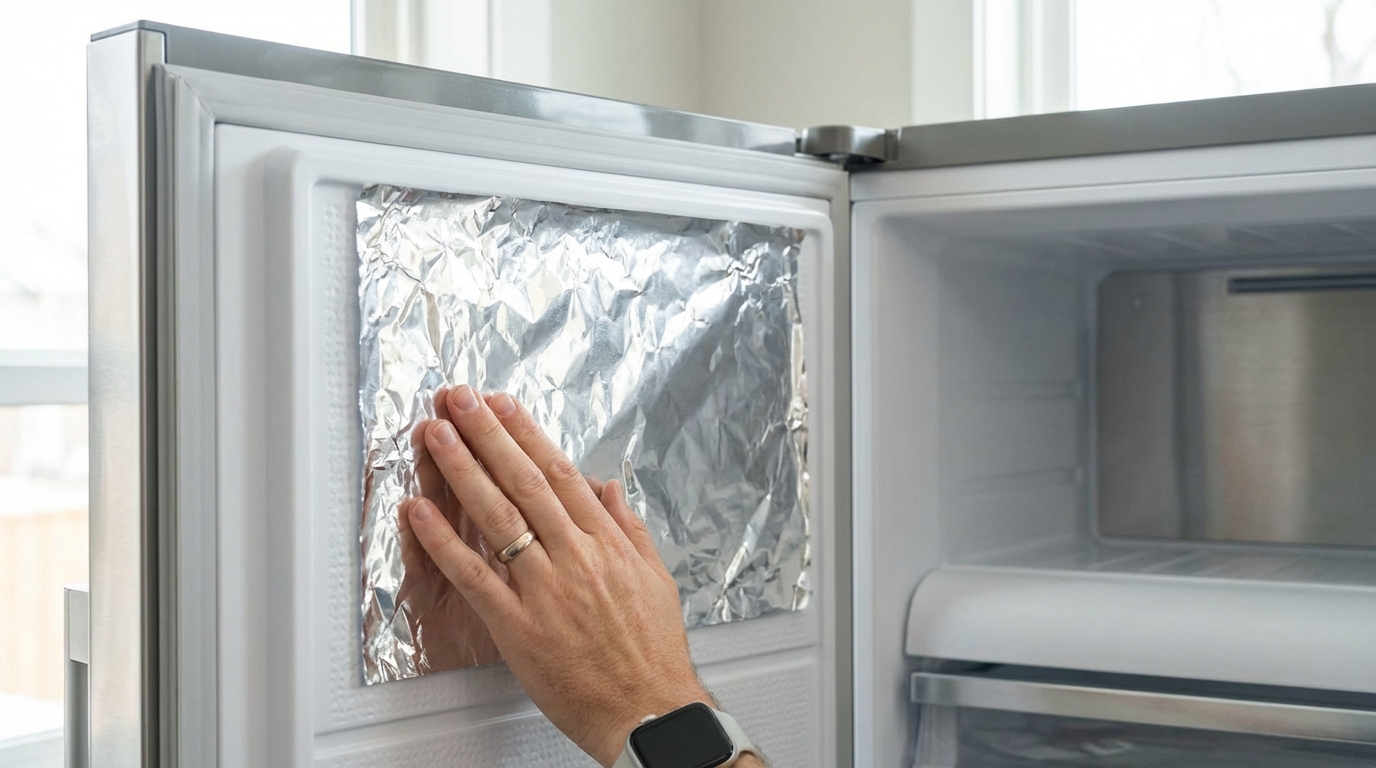 ho testato la tecnica della carta alluminio nel congelatore, e la brina è quasi scomparsa: scopri come applicare questo metodo semplice ed efficace per mantenere il tuo freezer pulito e senza ghiaccio a casa tua.