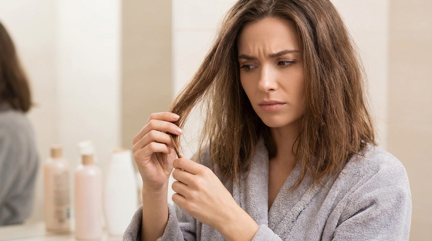 scopri perché l'acqua dura può rendere i tuoi capelli fragili e spenti e come proteggerli efficacemente.
