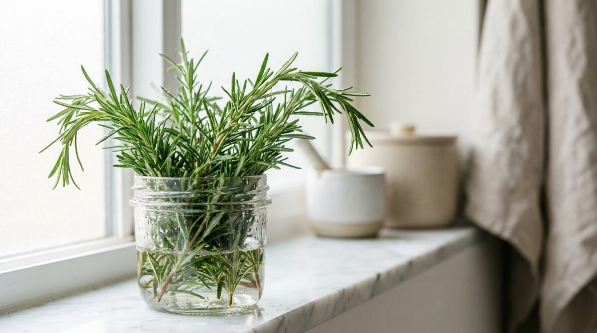 scopri i benefici di mettere rami di rosmarino sulla finestra del bagno e perché questa tradizione è utile per purificare l'aria e migliorare l'ambiente.