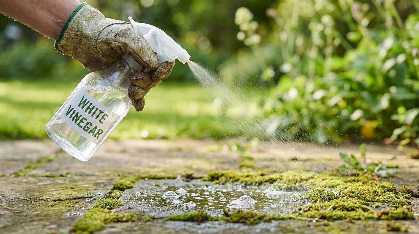 scopri il prodotto da cucina amato da 3 giardinieri che sostituisce il pulitore ad alta pressione e rimuove efficacemente il muschio dal patio scivoloso, garantendo sicurezza e pulizia.