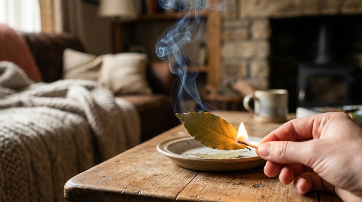 scoprite perché le nostre nonne accendevano una foglia di alloro ogni sera e lasciatevi conquistare da questo antico trucco che porta benessere e armonia in casa.